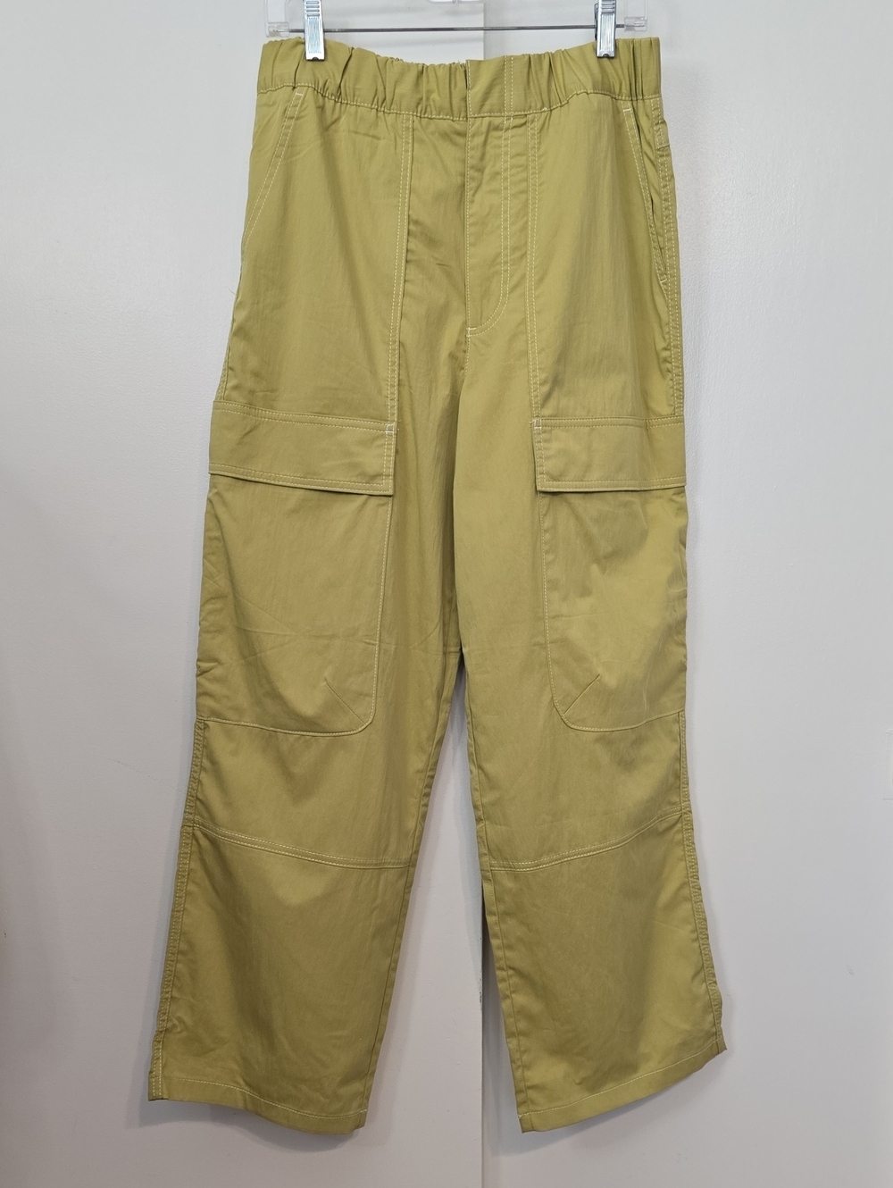 Zara Olive Green Cargo Track Pants